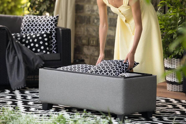 Скамья мягкая уличная Keter OTTOMAN, серый [237821]